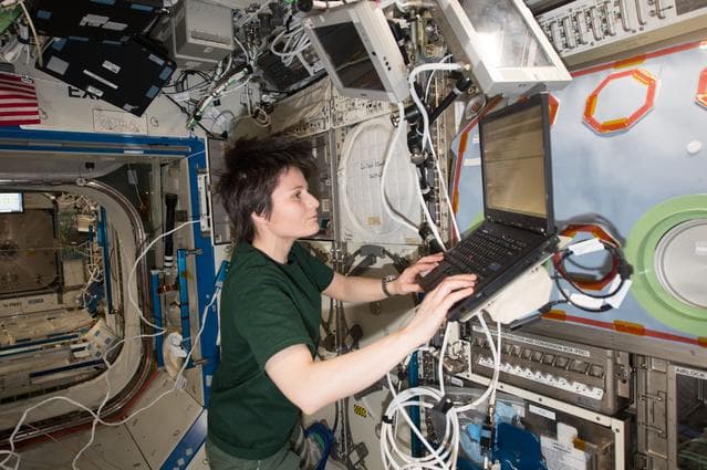 NASA image: MELFI-3 Cold Box inspection