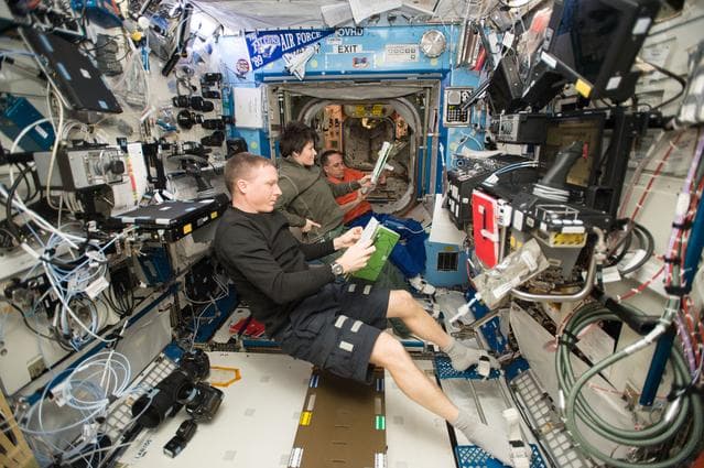 NASA image: Emergency Egress Drill On-Board Training (OBT)