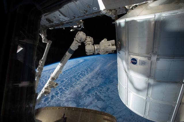 NASA image: On-board Training (OBT) Dragon Offset Grapple #1.