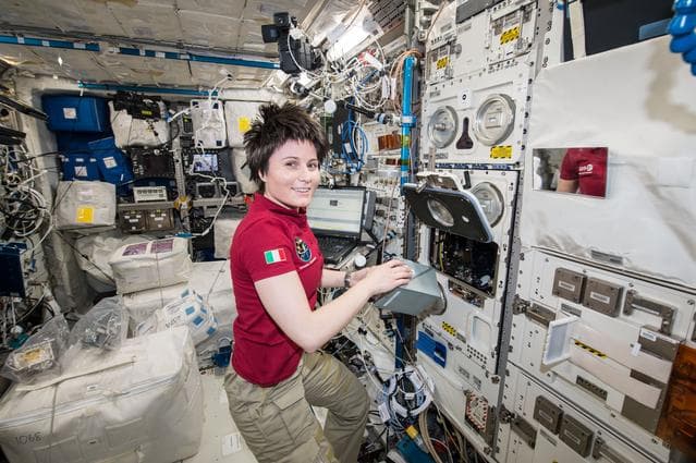NASA image: Cristoforetti packing TripleLux-A experiment