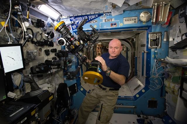 NASA image: Kelly in U.S. Laboratory