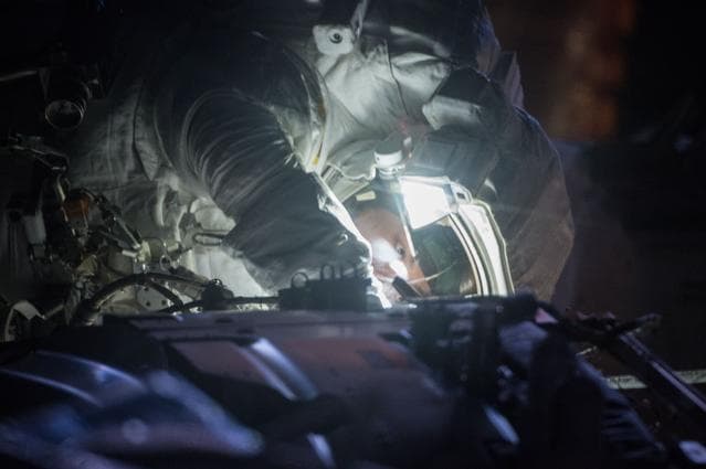 NASA image: Lindgren during EVA 32