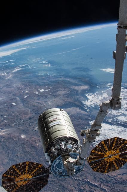 NASA image: Cygnus unberth