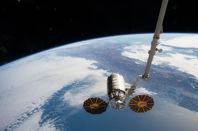 NASA image: Orbital OA-4 unberth