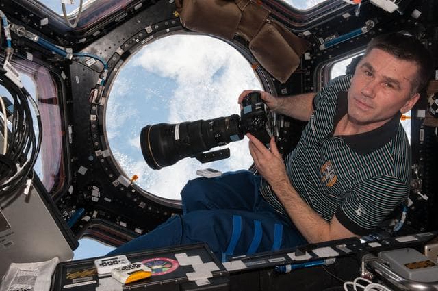 NASA image: Malenchenko in the Cupola Module
