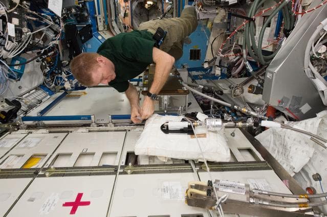 NASA image: Peake works on the WPA