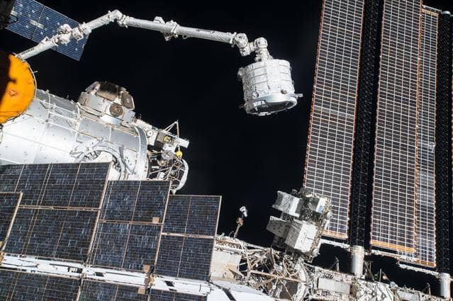 NASA image: BEAM on Canadarm2 Robotic Arm