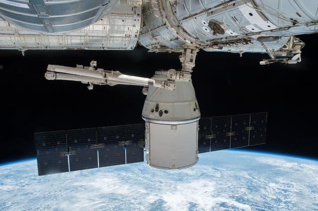 NASA image: SpaceX Dragon before Departure