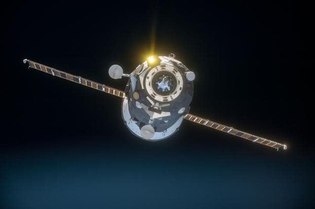 NASA image: Progress 62P Undocking and Redocking Test
