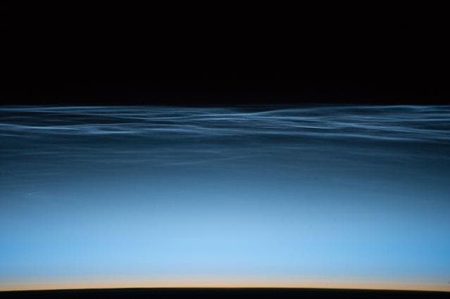 NASA image: Noctilucent Clouds