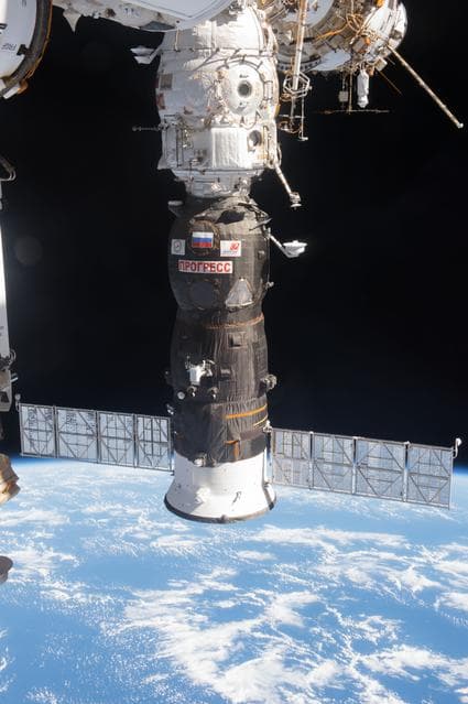 NASA image: Docked Progress Spacecraft