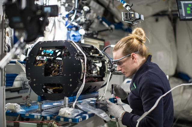NASA image: Combustion Integration Rack (CIR) Igniter Replacement