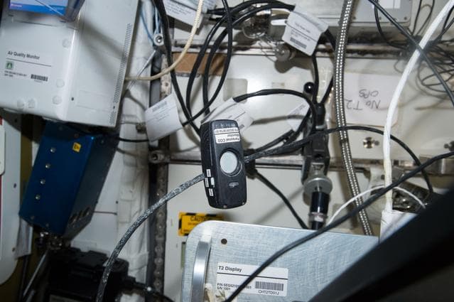 NASA image: Personal CO2 monitor deployed in static locations