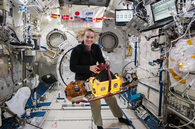 NASA image: Synchronized Position Hold, Engage, Reorient, Experimental Satellites (SPHERES)-Slosh