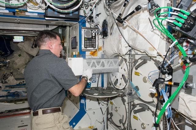 NASA image: Kimbrough works with MELFI