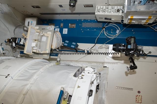 NASA image: Capillary structures setup