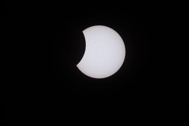 NASA image: ISS Eclipse