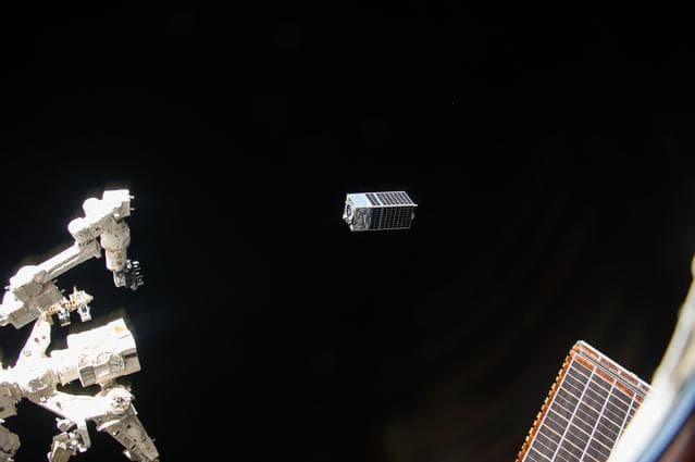 NASA image: NanoRacks Kestrel Eye (KE2M) Satellite Deployment