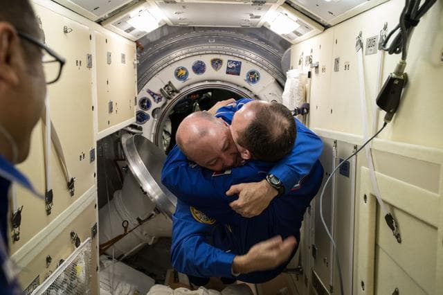 NASA image: Soyuz MS-07 Hatch Opening