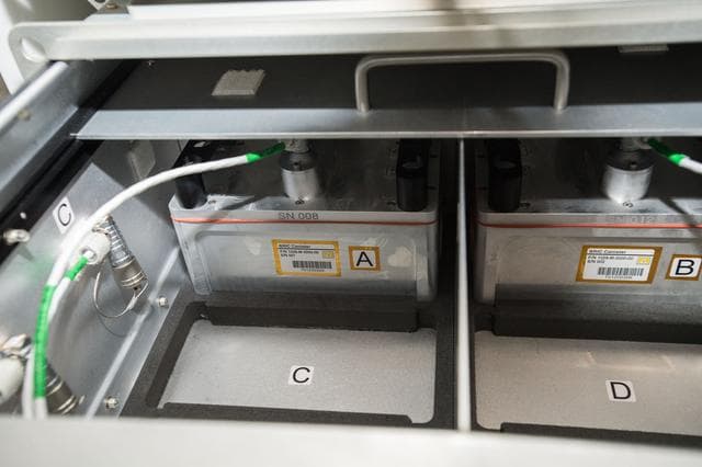 NASA image: BRIC-LED Experiment Canister Installation