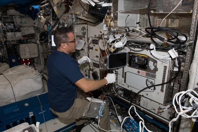 NASA image: EMCS Experiment Container Replacement
