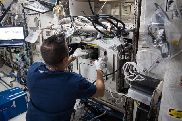 NASA image: EMCS Experiment Container Replacement