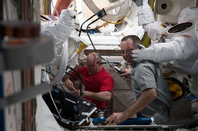 NASA image: Post EVA activities