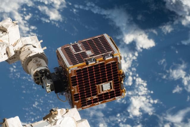 NASA image: RemoveDEBRIS Satellite Launch