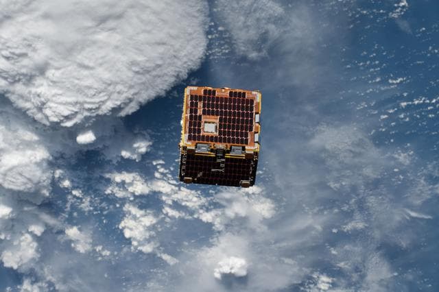 NASA image: RemoveDEBRIS Satellite Launch