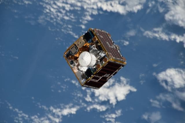 NASA image: RemoveDEBRIS Satellite Launch