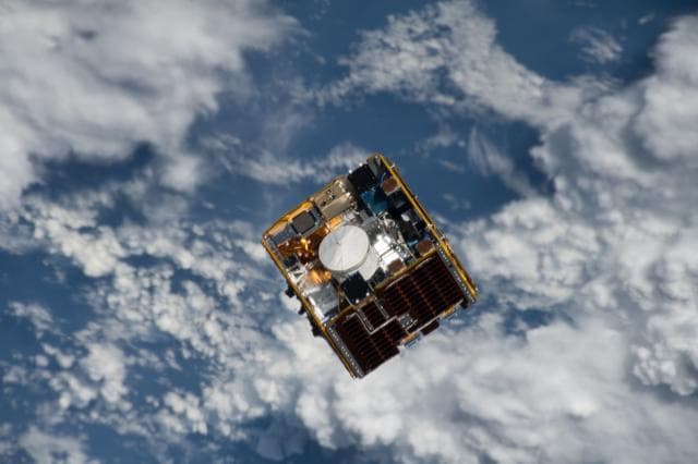 NASA image: RemoveDEBRIS Satellite Launch