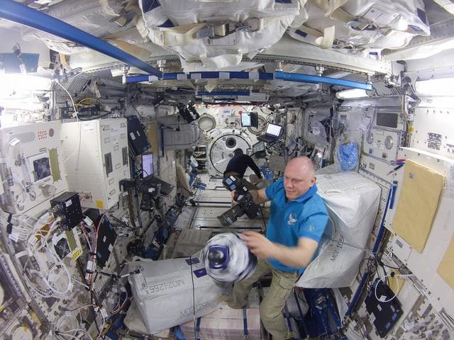 NASA image: Spheres Maintenance Session Two