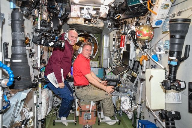 NASA image: TORU Onboard Training in the SM