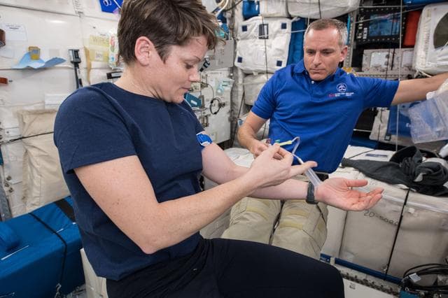 NASA image: Blood Draw for the Marrow Study