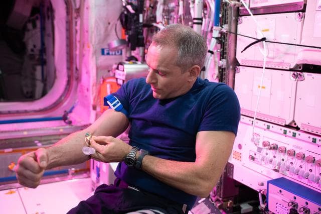 NASA image: Saint-Jacques during Generic Blood Draw