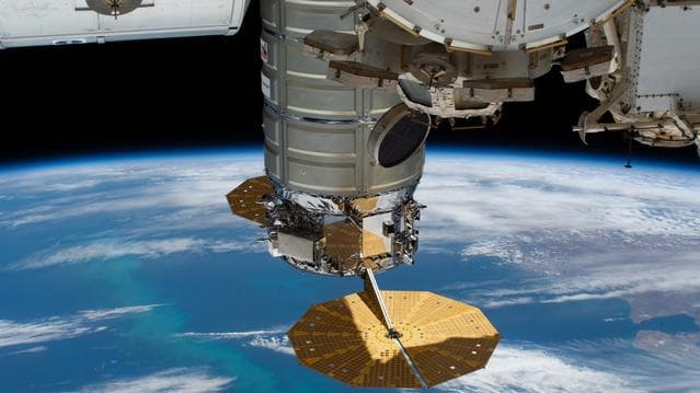 NASA image: The U.S. Cygnus space freighter from Northrop Grumman