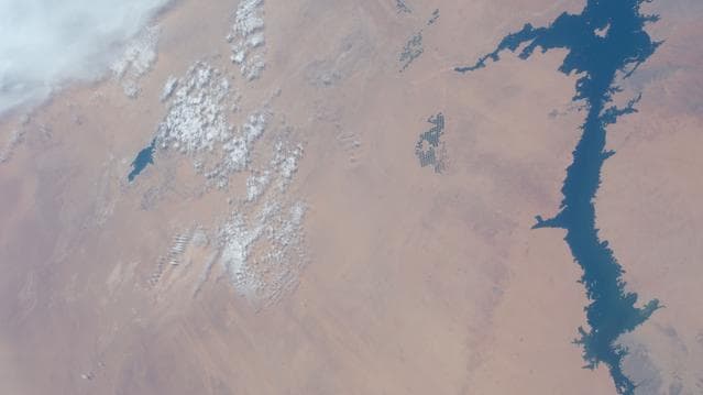 NASA image: Lake Nasser in Egypt