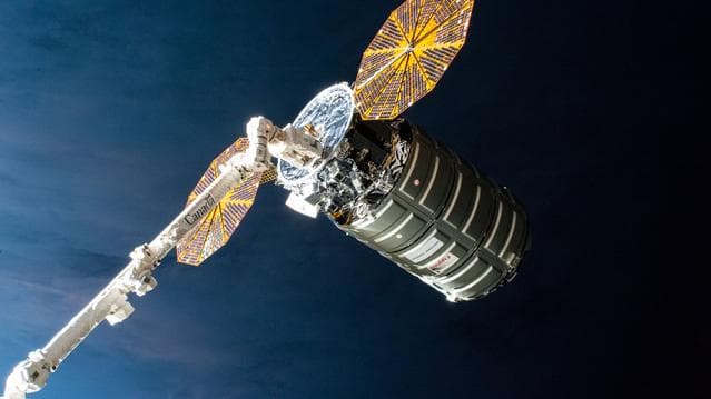 NASA image: The Cygnus cargo craft from Northrop Grumman