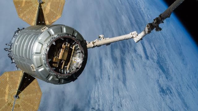 NASA image: Cygnus Departure