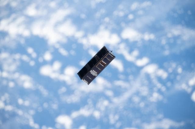 NASA image: JEM Small Satellite Orbital Deployer #11 (J-SSOD #11) micro-satellite deployment mission