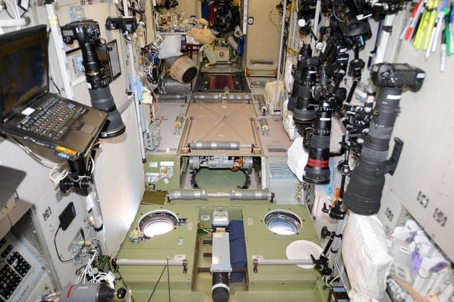 NASA image: Removable Covers installed on Handrails in the SM