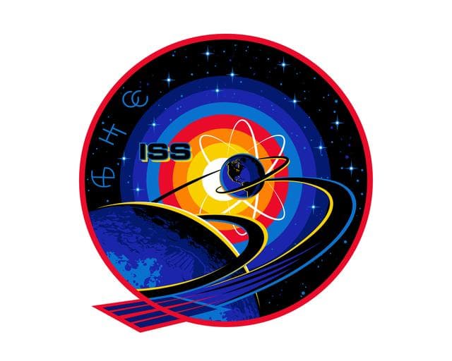 NASA image: Exp 63 Patch - Final PantoneApproved
