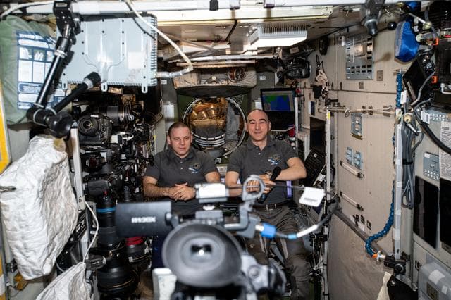 NASA image: Video recording of greetings and commemorative activity