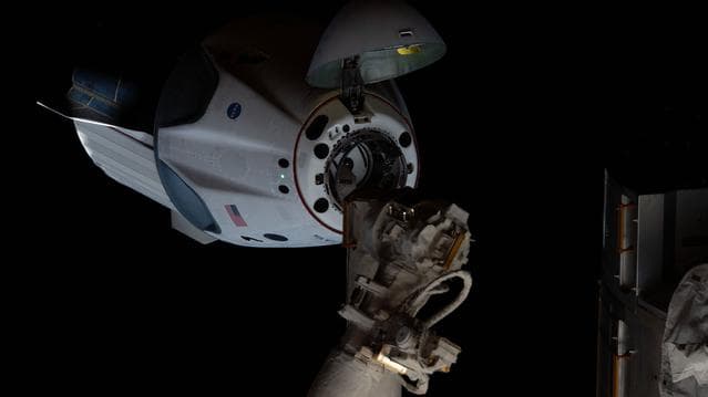 NASA image: Historic SpaceX DM-2 Approach and Docking to the ISS