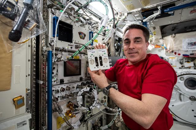 NASA image: Multi-Use Variable-G Platform Module Installation