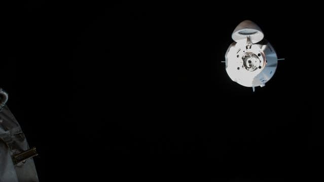 NASA image: SpaceX Crew-1 on approach to the ISS
