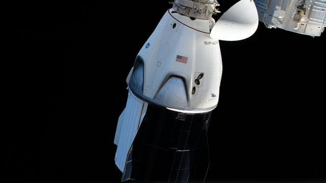 NASA image: Crew-1 Dragon Resilience shortly before it undocked