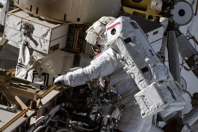 NASA image: IROSA Install EVA 3