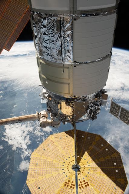 NASA image: Cygnus space freighter from Northrop Grumman
