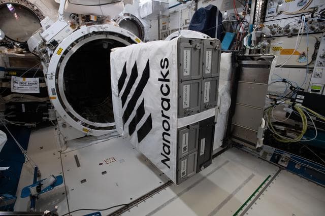 NASA image: NanoRacks CubeSat Deployer Installation on the MPEP